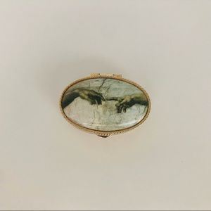 Michelangelo God's Hands Gold Keepsake Box